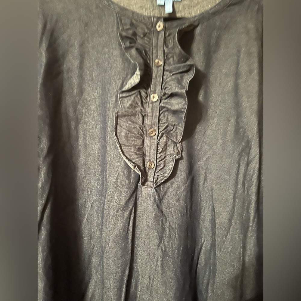 Draper James Denim Ruffled Dress - Picture 3 of 6